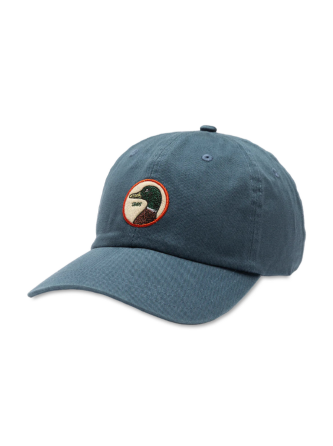 Duck Head Circle Patch Twill Hat - Lake Blue