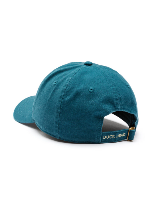 Gold Patch Canvas Hat - Stormy Blue