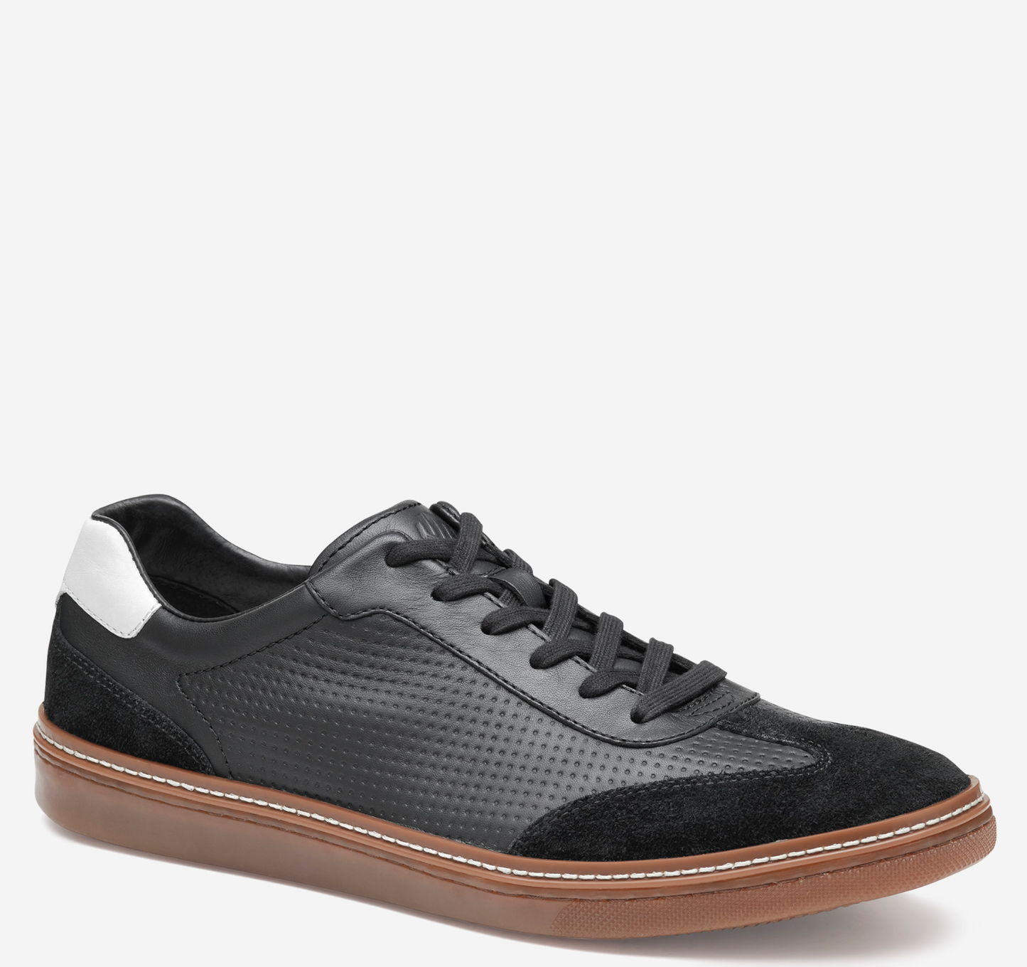McGuffey T-Toe - Black Embossed Full Grain & Suede