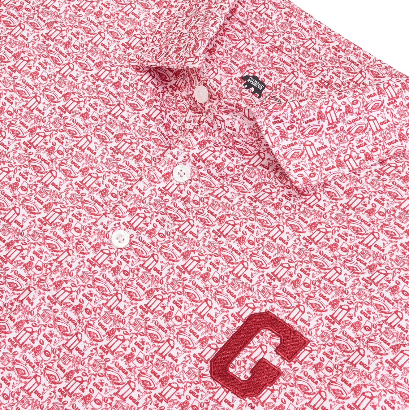 Georgia Icons Printed Performance Polo