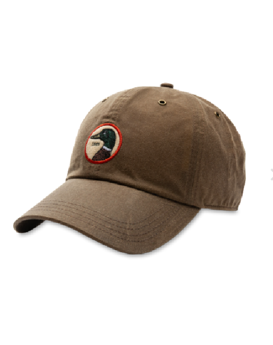 Circle Patch Waxed Cotton Hat