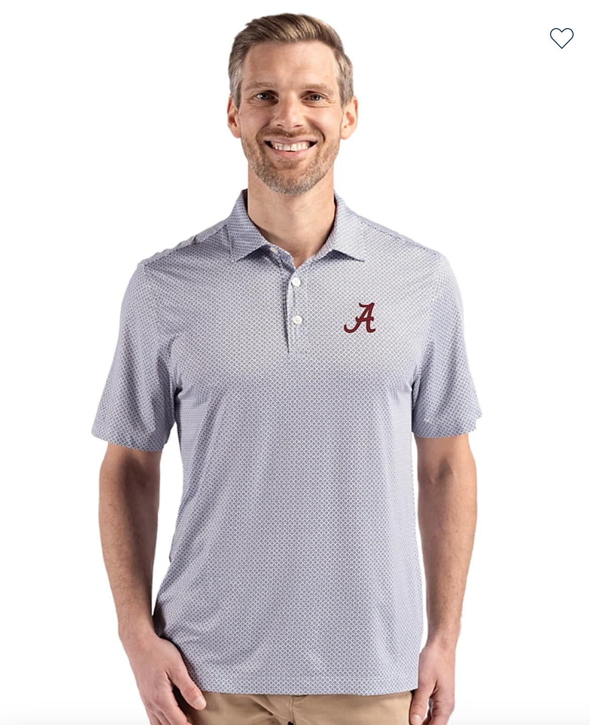 Pike Diamond Print Polo