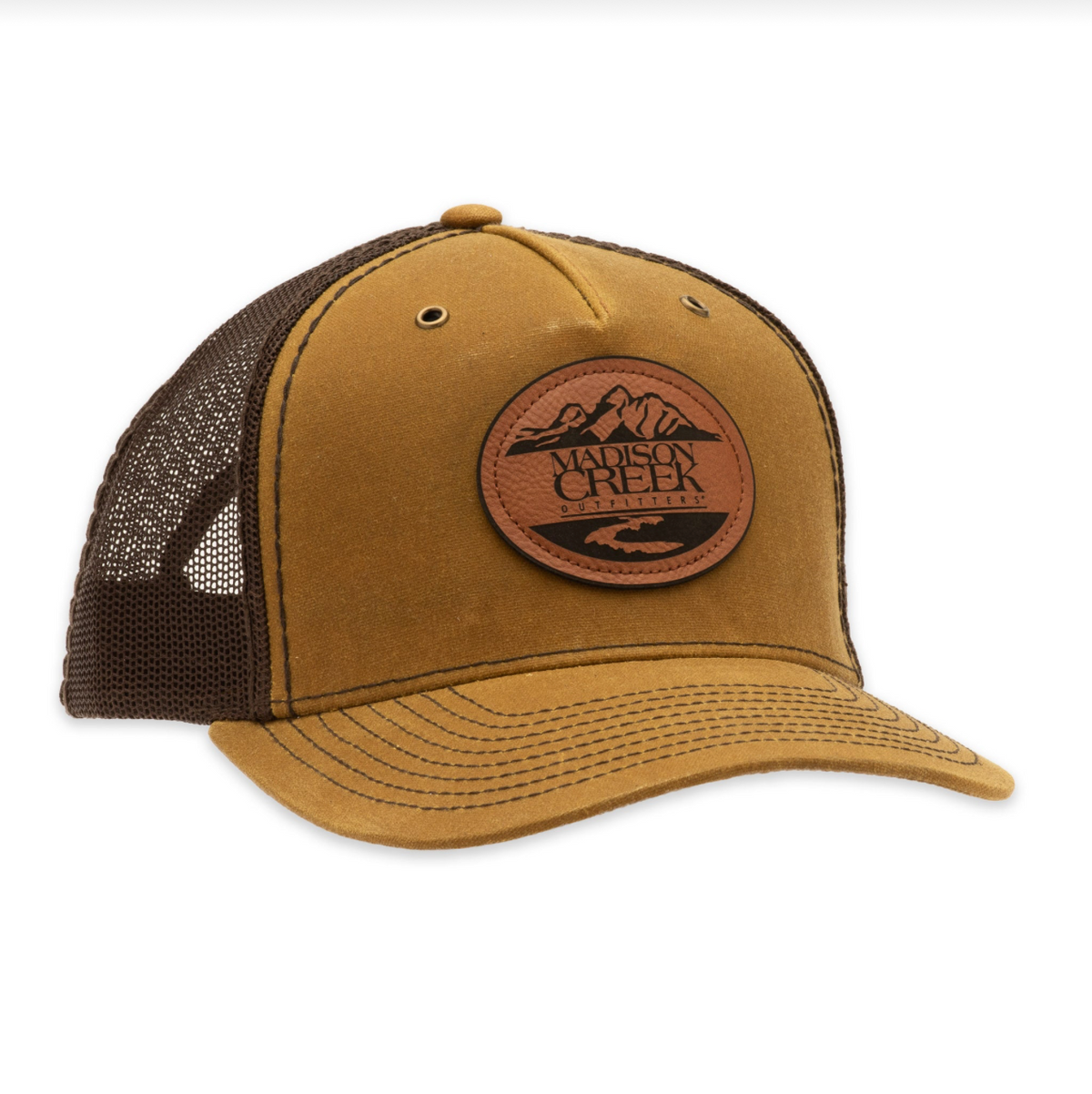 Madison Creek Waxed Leather Patch Hat