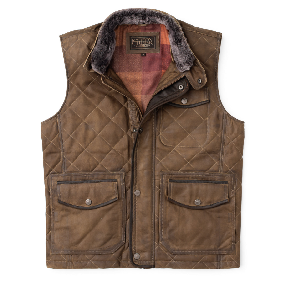 Vail Waxed Suede Leather Vest