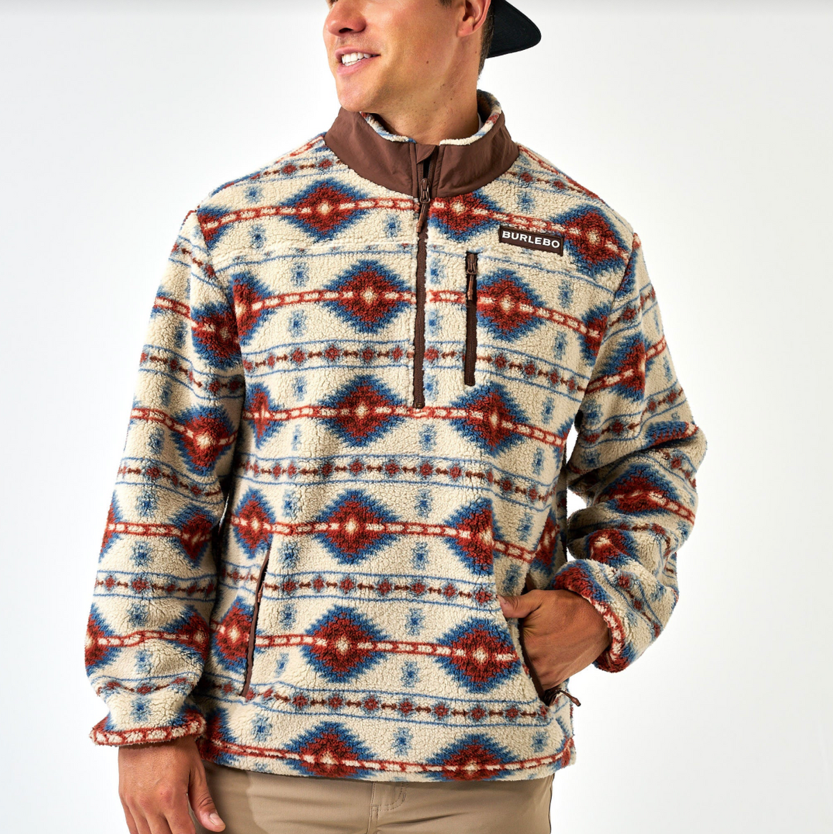 Quarter-Zip Sherpa Pullover