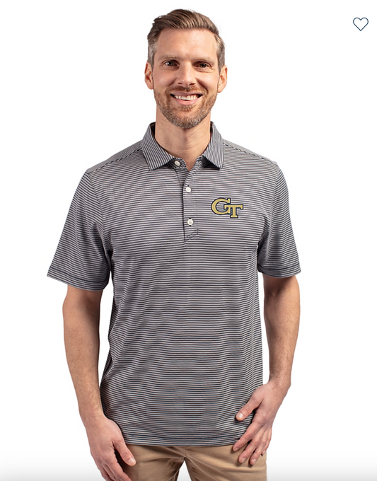 Forge Double Stripe Four-Way Stretch Polo