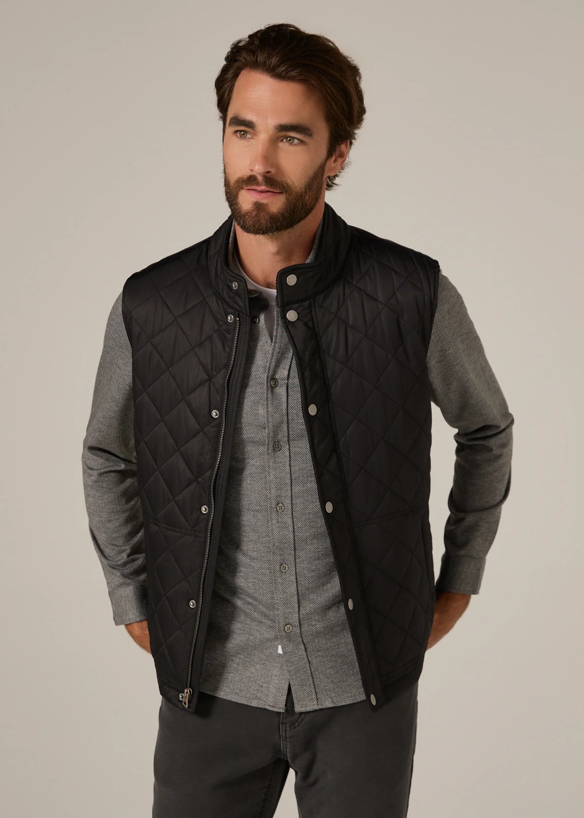 Crest Quilted Vest