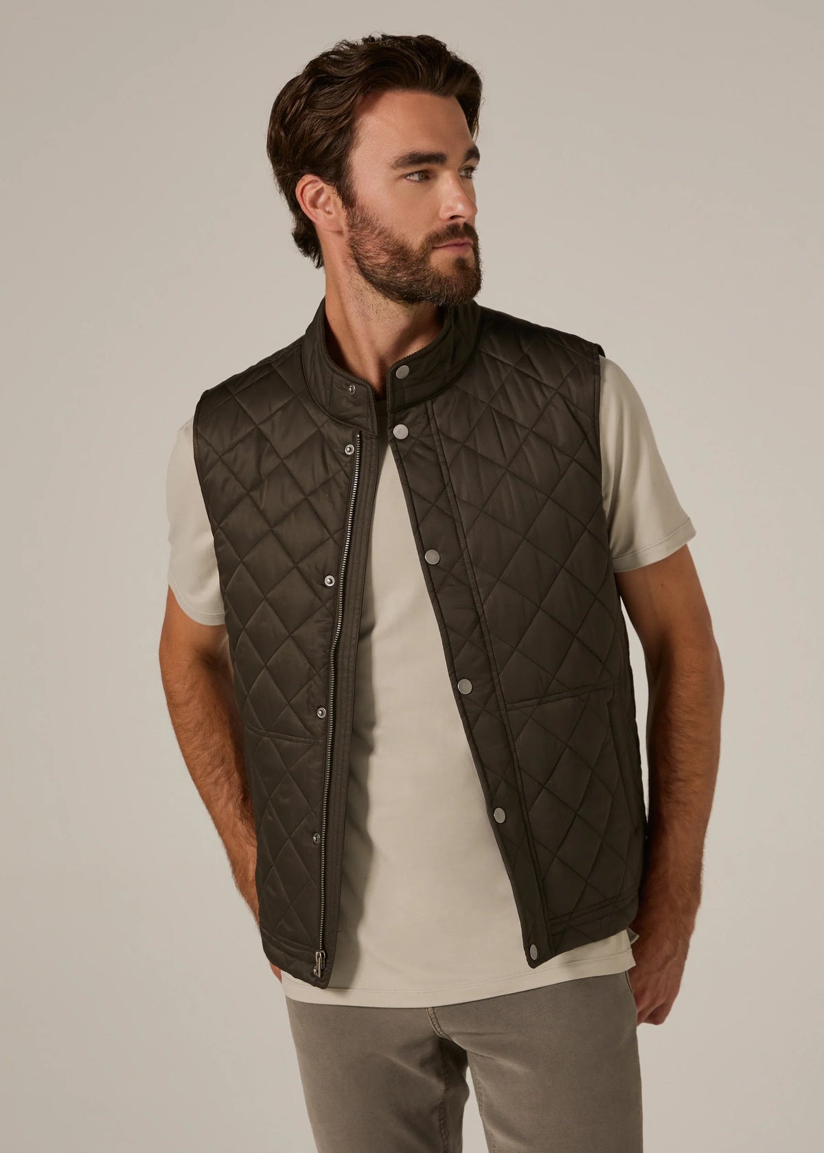 Crest Quilted Vest