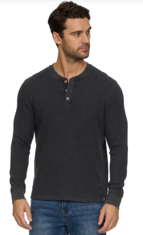 Vintage Soft Waffle Henley