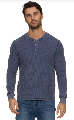 Vintage Soft Waffle Henley