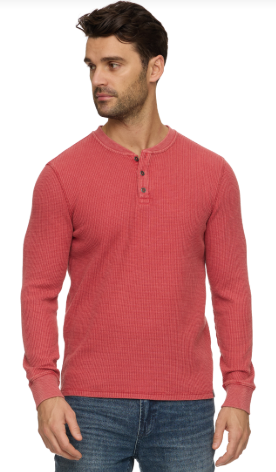 Vintage Soft Waffle Henley