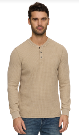 Vintage Soft Waffle Henley