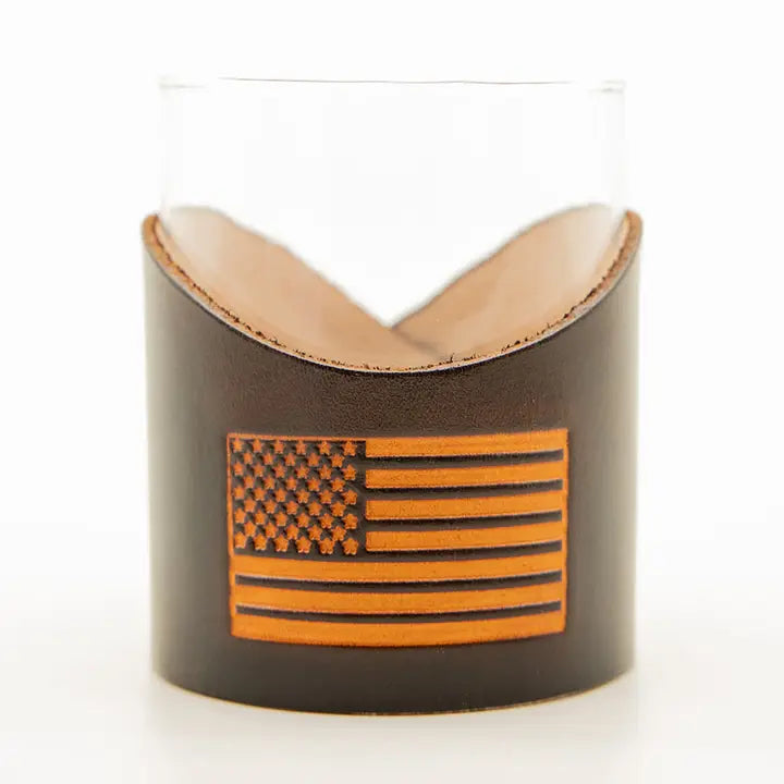 Handcrafted Leather Rocks Glass