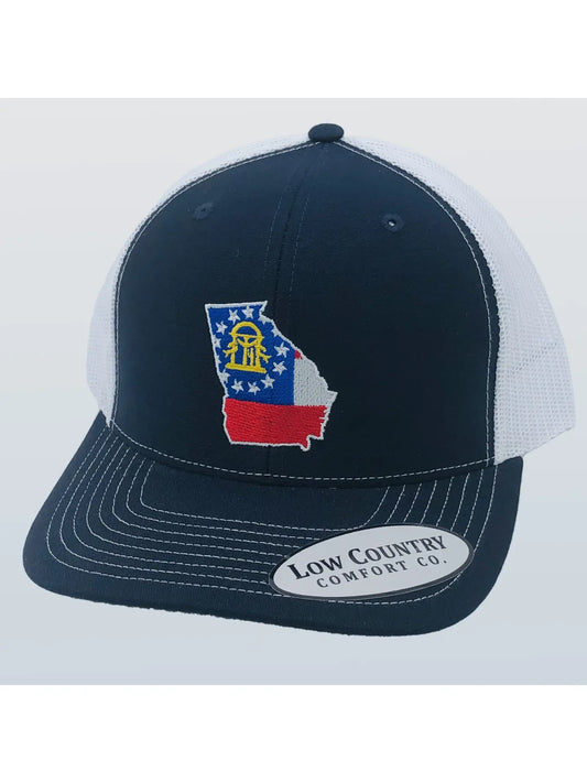 Georgia Flag Red/Navy/White