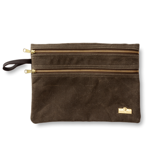 Duck Head Organizer Pouch- Field Brown