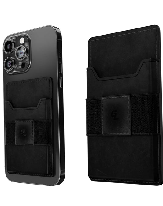 Groove Wallet Go- Black Leather