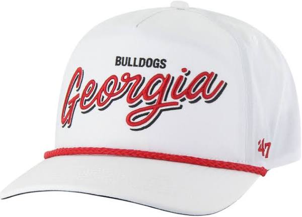 '47 Brand Georgia Bulldogs White Brr Fairway Hitch Adjustable Hat