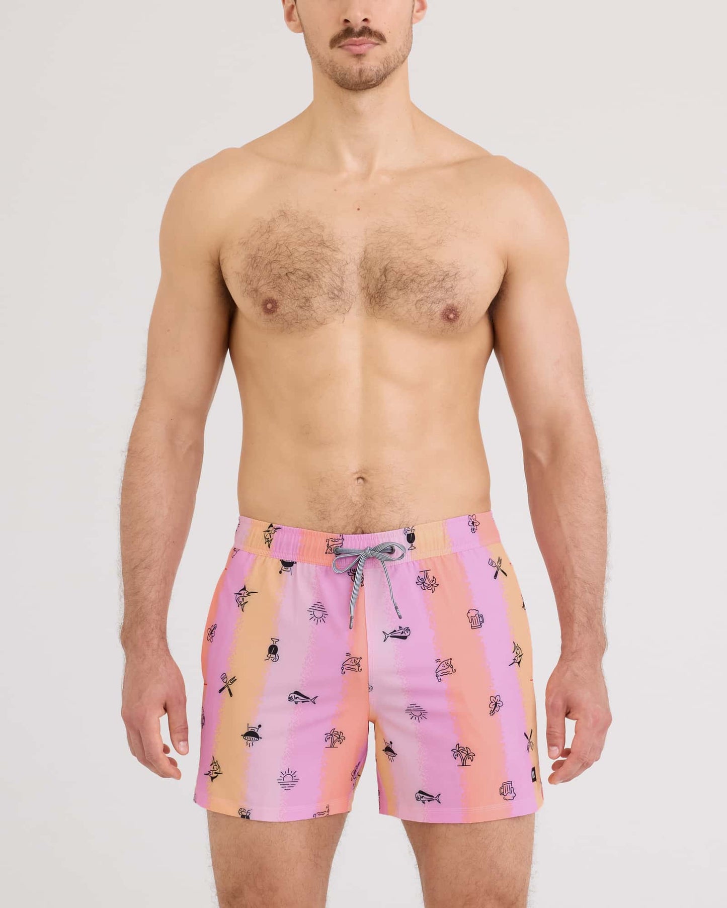 Oh Buoy 2IN1 Volley 5" Classic Swim Trunk with liner