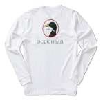 Duck Head Logo LS T-Shirt - White
