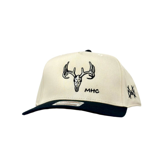 Deer Skull Trucker Hat Black/Natural